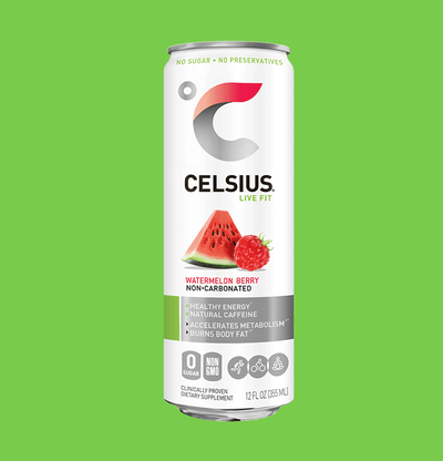 Katie Holmes Spotted Drinking Celsius Calorie Burning Drink